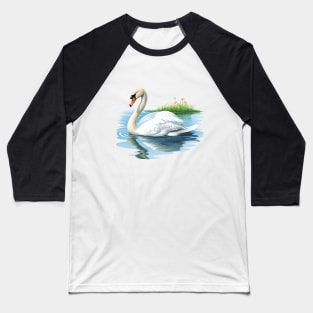 White Swan Baseball T-Shirt